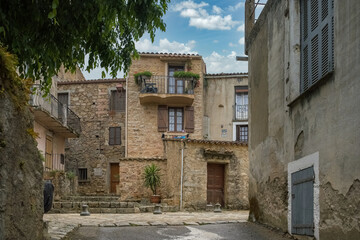 Fototapeta na wymiar Piana village in Corsica.