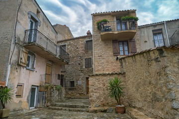 Piana village in Corsica.