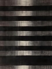 A painting that shows black and silver stripes.