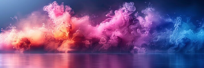 Obraz na płótnie Canvas Abstract Background Gradient Cotton Candy, Background Image, Background For Banner, HD