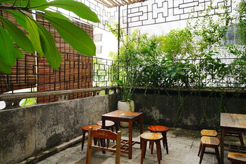 Abstract Image of Cafe in Asian Country - アジア カフェ アブストラクト イメージ