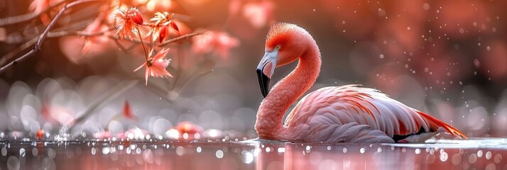 Abstract Background Gradient Flamingo Pink, Background Image, Background For Banner, HD