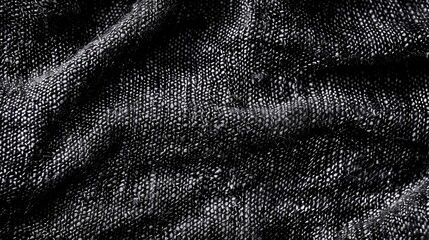 black background with fabric texture 