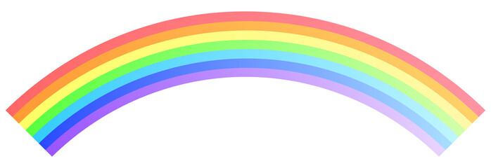 弓型の7色の虹 - obrazy, fototapety, plakaty
