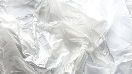 Obraz premium Texture and details of plastic packaging, isolated on a clean white background.