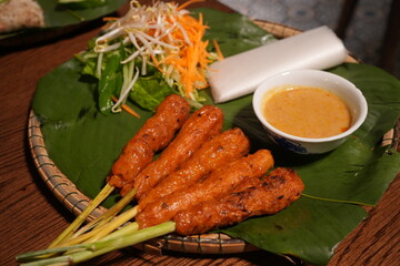 Vietnamese Food, Nem Lụi - ベトナム料理 ネムルイ