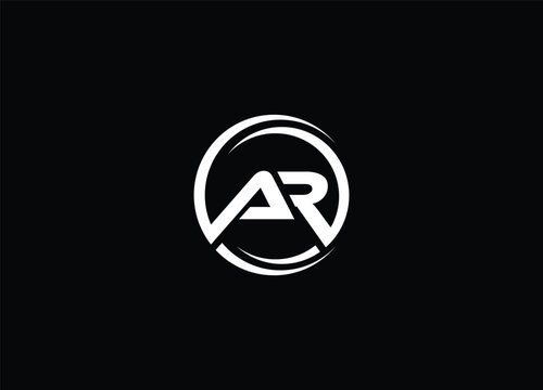 AR Letter Logo Design with Creative Modern
