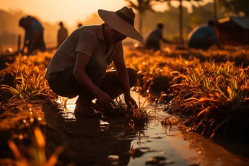 Foto op Canvas Cultivating Life Traditional Agriculture in Indonesian Wetlands © Kepa