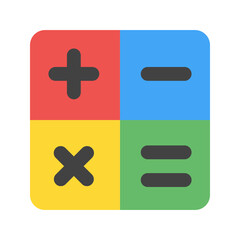Fototapeta premium calculator flat icon