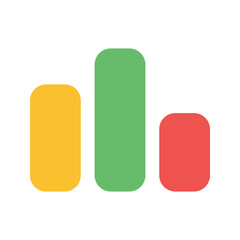bar chart flat icon