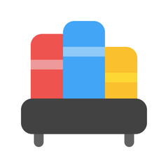 bookshelf flat icon