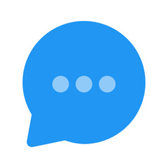 chat bubble flat icon