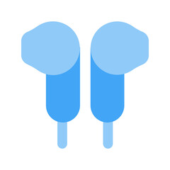 earbuds flat icon
