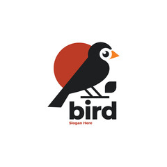 Bird odern logo vector