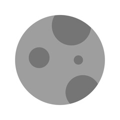 full moon flat icon