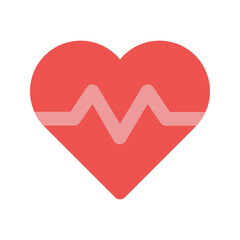 heart rate flat icon