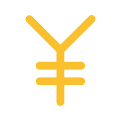 Obraz premium japanese yen flat icon
