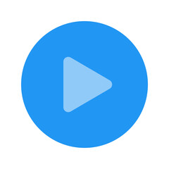 play button flat icon