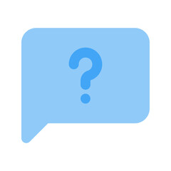 question flat icon