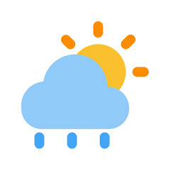 rain flat icon