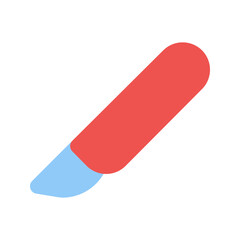 scalpel flat icon