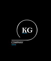 KG Letter Logo Design. Unique Attractive Creative Modern Initial KG Initial Based Letter Icon Logo