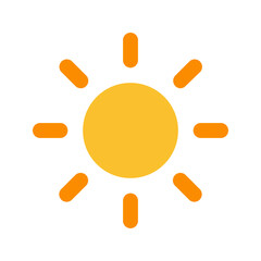 sun flat icon