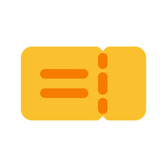 ticket flat icon