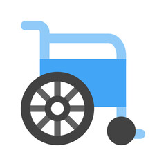 wheelchair flat icon