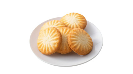 Homemade Butter Cookies on transparent background, Perfectly Baked Snacks for Joyous Celebrations and Festive Occasions