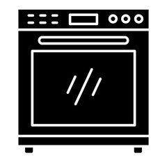 Illustration of Microwave design Glyph Icon