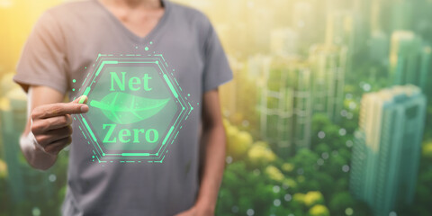 Global net zero emissions describe a state in which carbon dioxide is released due to human...