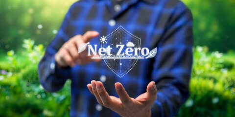Global net zero emissions describe a state in which carbon dioxide is released due to human...
