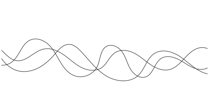 Wavy line pattern, mesh, seamless vector with white background.