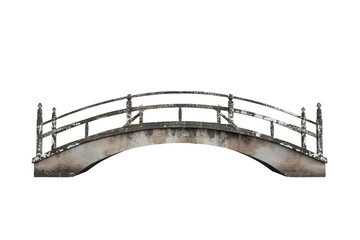 Naklejka premium Iconic Bridge on Transparent Background, PNG