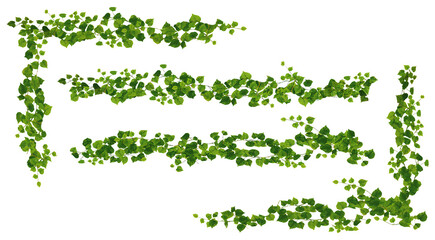 蔓の装飾パーツ　セット　素材 © koh_