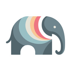 Elephant animal logo icon template 1