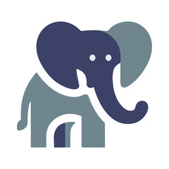 Elephant animal logo icon template 2
