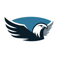 Eagle animal logo icon template 1