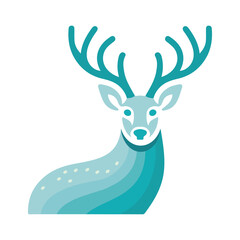 Deer animal logo icon template 2