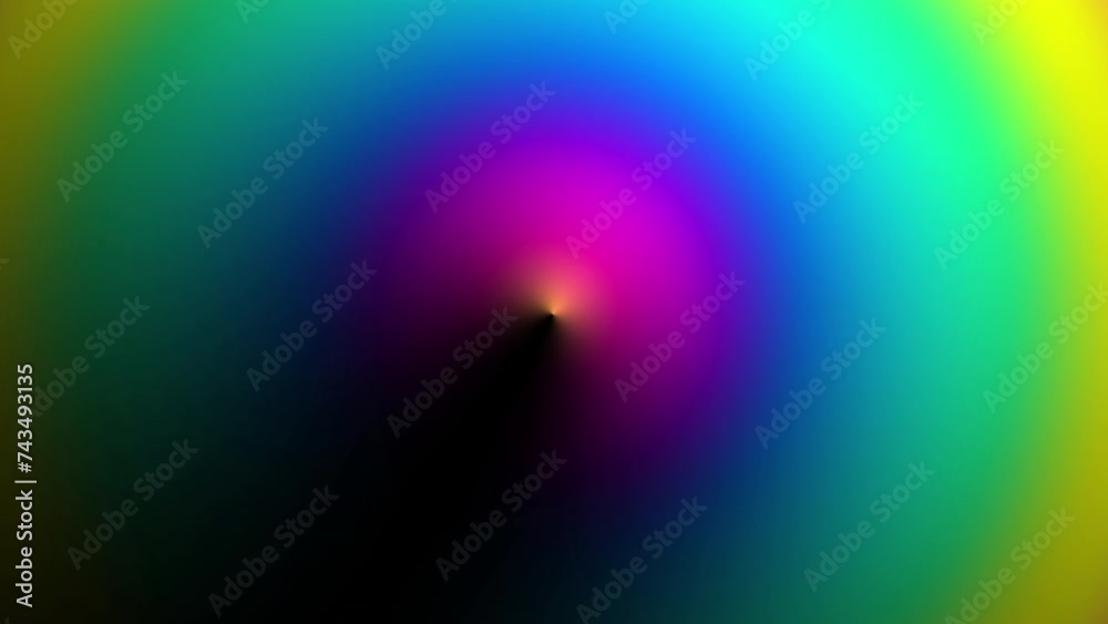Fototapete Abstract animated round gradient. Seamless Loop. Concentric circles 4k footage