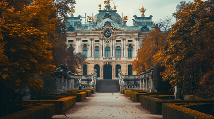The beautiful architecture of Belvedere. - obrazy, fototapety, plakaty