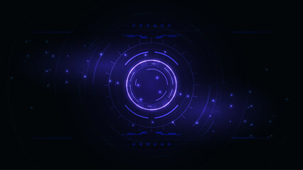 Circle abstract technology background Hi-tech communication concept innovation background vector illustration