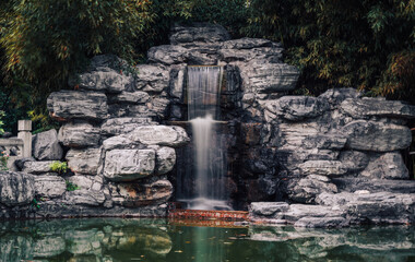 waterfall in park
