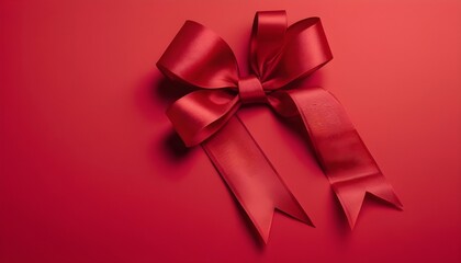 red bow and ribbon