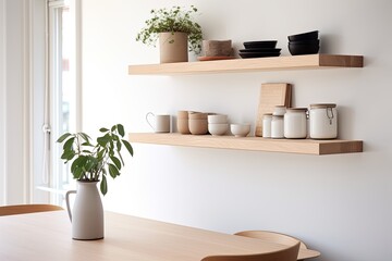 Scandinavian Light Wood Minimal Designs: Open Shelving Kitchen Decor Ideas