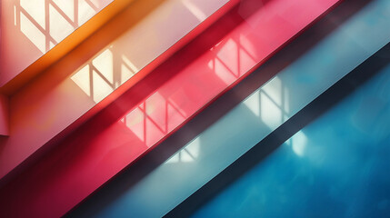 Fototapeta premium Abstract shapes, multicolored 