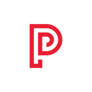 recommend clip art: Initial Letter P PD PP DP vector logo design template