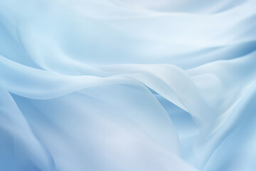 Obraz premium Elegant Blue Satin Fabric Undulating with Graceful Folds and Soft Texture. Abstract Background Concept