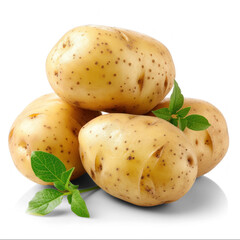 potatoes with no reflection on transparency background PNG
